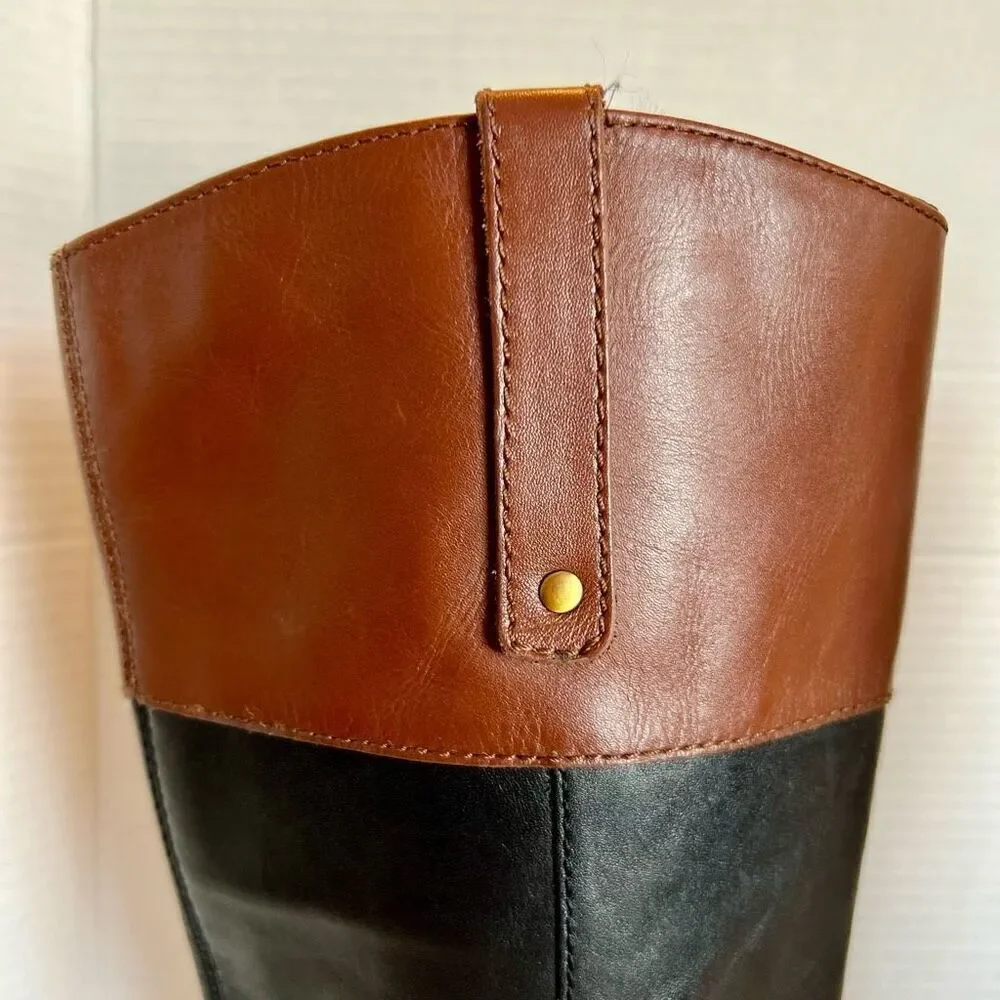 BANDOLINO Leather Coloradee Riding Boot Two Tone 7.5 M - Picture 4 of 15
